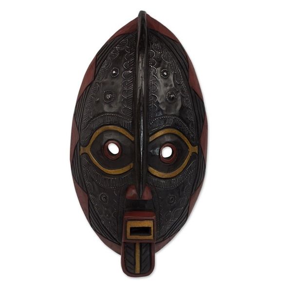 Alternate image for Unique Malian Wood Mask Spirit Talk