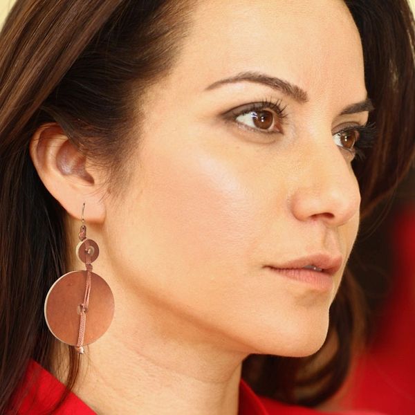 Alternate image for Dried Calabash Dangle Earrings Tropical Fun