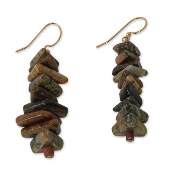 Alternate image for Soapstone beaded earrings Anidaso