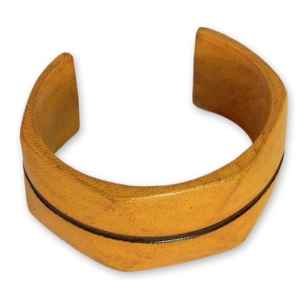 Alternate image for Leather cuff bracelet Wend Konta Sun