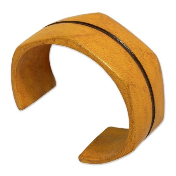 Alternate image for Leather cuff bracelet Wend Konta Sun