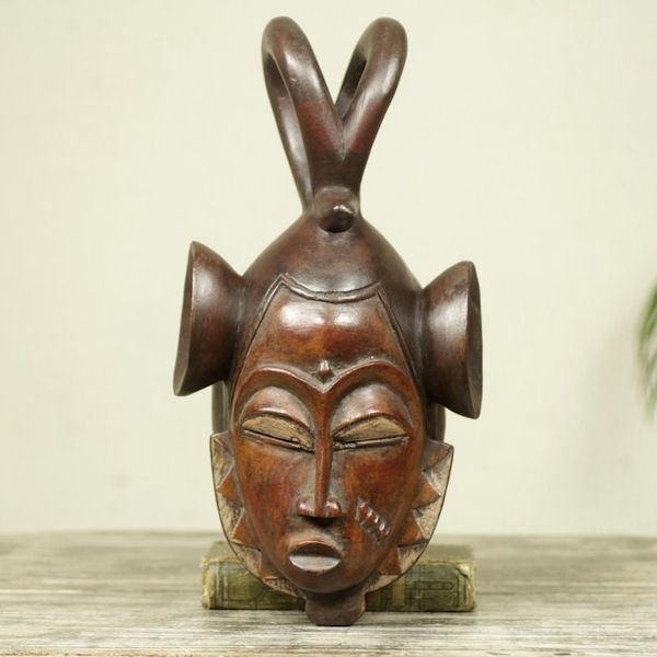Alternate image for Ivoirian wood mask Scorpion Vigil