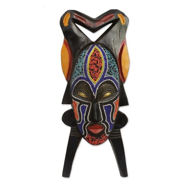 Alternate image for Authentic African Masks Pair Gods Gift of Twins