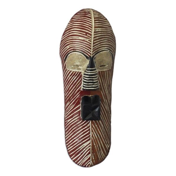 Alternate image for Hand Made Congolese Wood Mask Songe Marriage