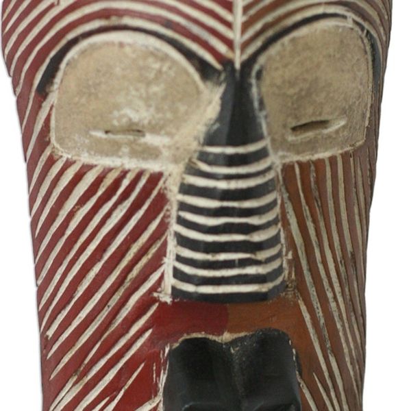 Alternate image for Hand Made Congolese Wood Mask Songe Marriage