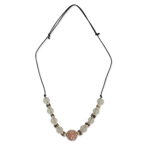 Alternate image for Recycled necklace from West Africa African Accents