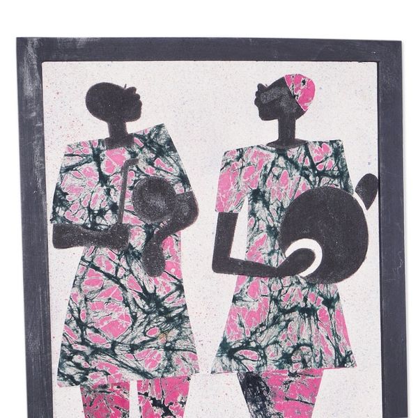 Alternate image for African Cotton Batik Wall Art Kundun Festival