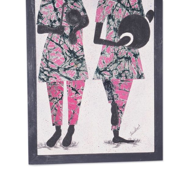 Alternate image for African Cotton Batik Wall Art Kundun Festival
