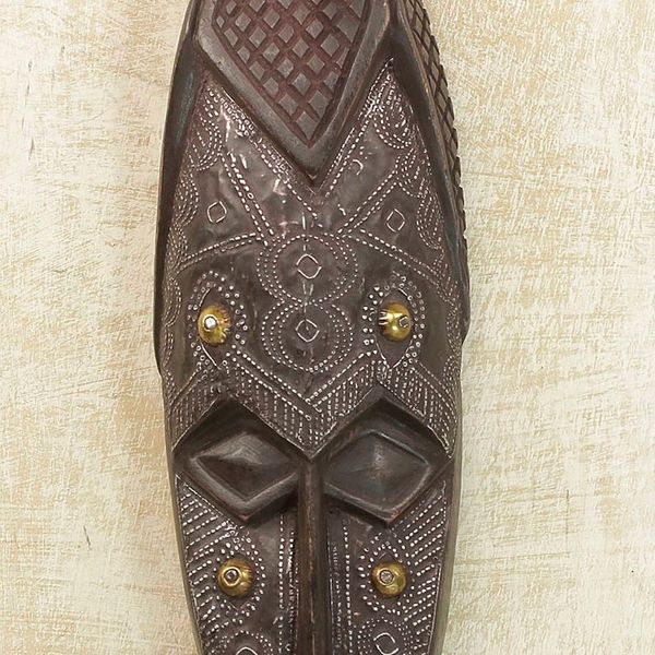 Alternate image for Hand Crafted African Wood Mask Bunkrugu Virgin Girl