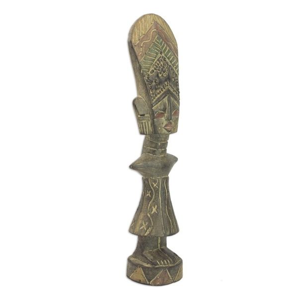 Alternate image for Hand Made Wood Cultural Sculpture Teachers Wife