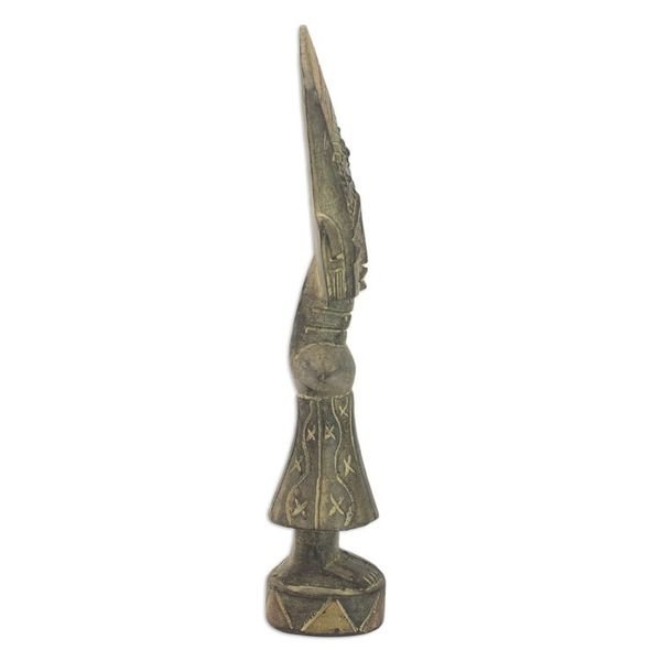 Alternate image for Hand Made Wood Cultural Sculpture Teachers Wife