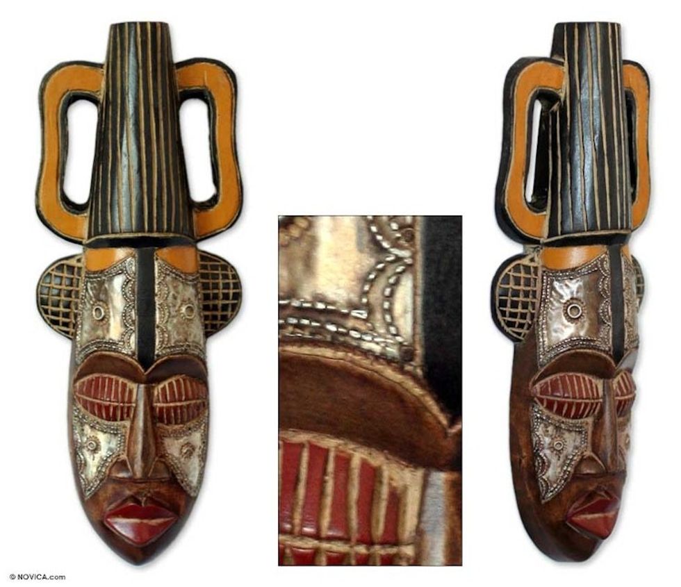 Nigerian Wood Mask 'King's Companion'