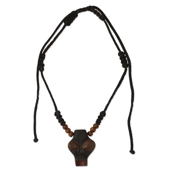 Alternate image for African Mask Necklace for Mens Jewelry Wofa Adam