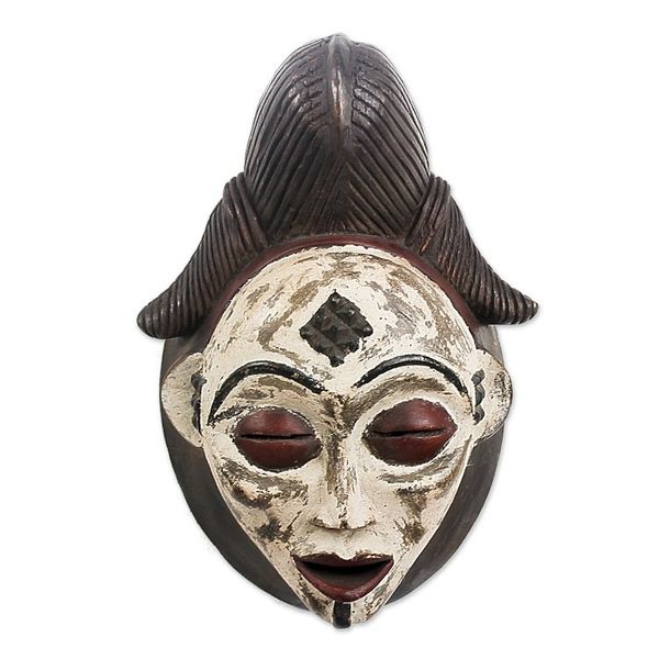 Alternate image for Unique Gabonese Wood Mask Guiding Spirit