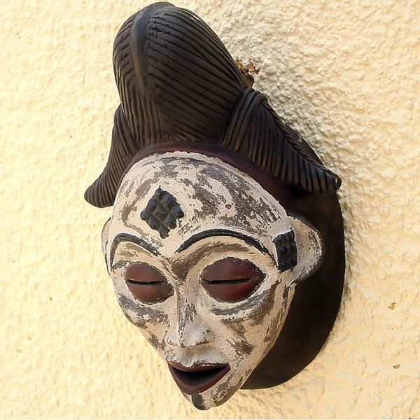Alternate image for Unique Gabonese Wood Mask Guiding Spirit