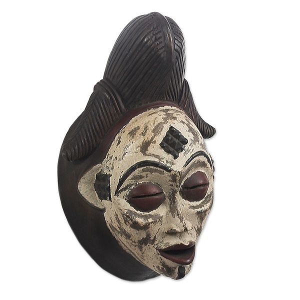 Alternate image for Unique Gabonese Wood Mask Guiding Spirit