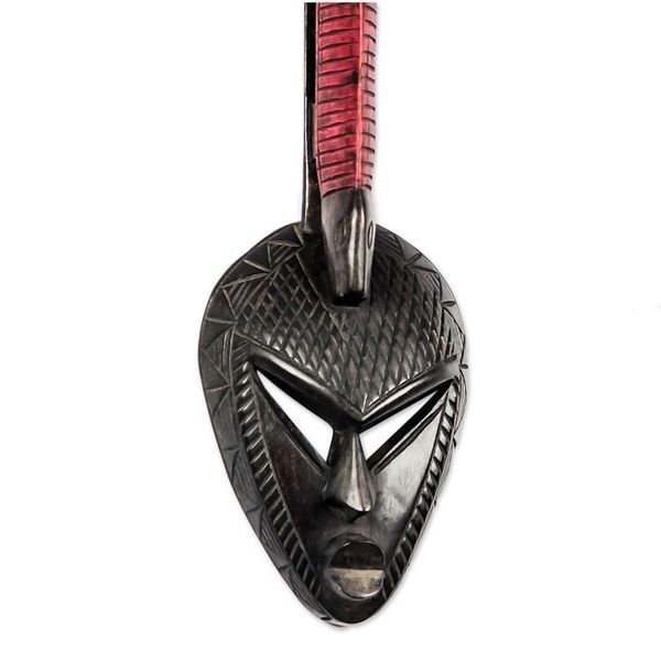 Alternate image for Akan wood mask Chameleon Charisma