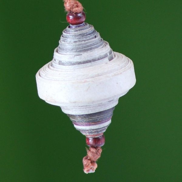 Alternate image for Recycled paper dangle earrings Continuity