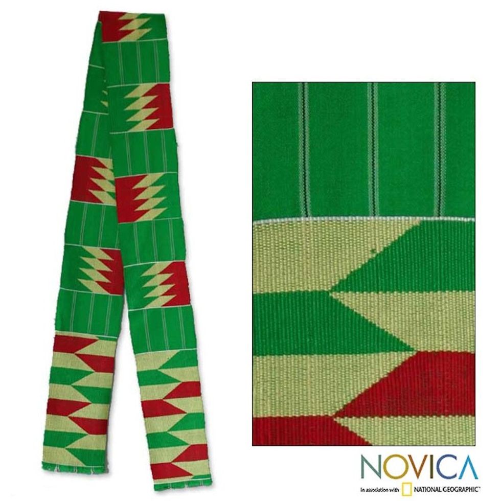 Cotton kente scarf 'Loom'