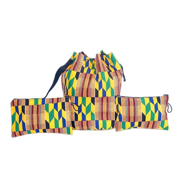Alternate image for Kente tote bag and accessory cases Fatia