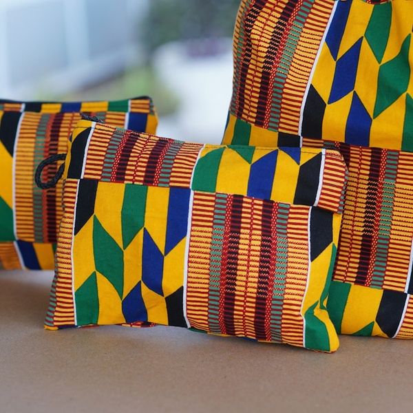 Alternate image for Kente tote bag and accessory cases Fatia