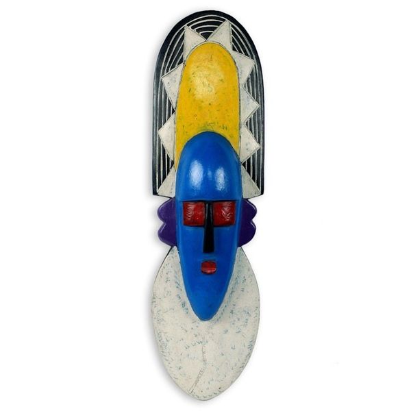 Alternate image for Multi Color Modern African Mask Bringer of Blessings