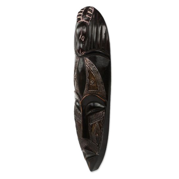Alternate image for Handmade African Wood Mask Steal Not