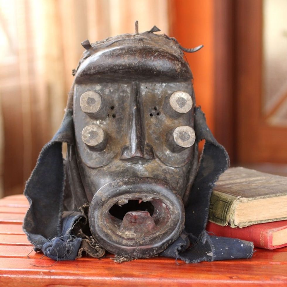 Ivoirian wood mask 'Spirit of War'