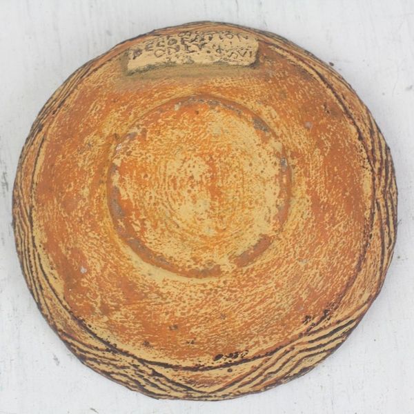 Alternate image for Hand Crafted Aged Ceramic Catchall For Decorative Use Only Brown Ewe Agbah