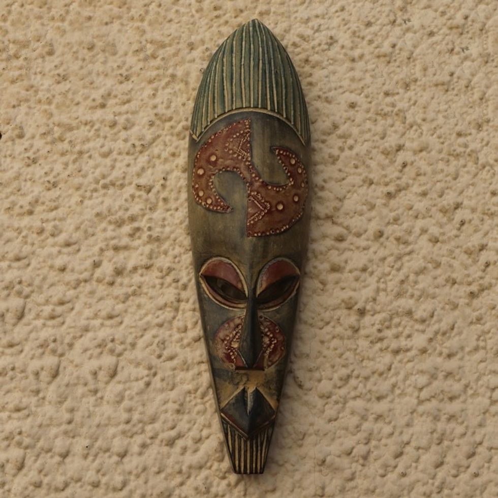 Handcrafted Wood Mask from Africa 'Great Expectations'