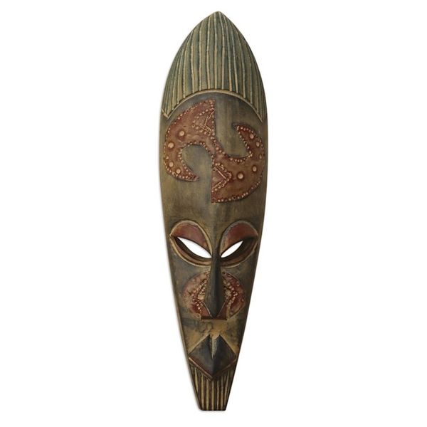Alternate image for Handcrafted Wood Mask from Africa Great Expectations