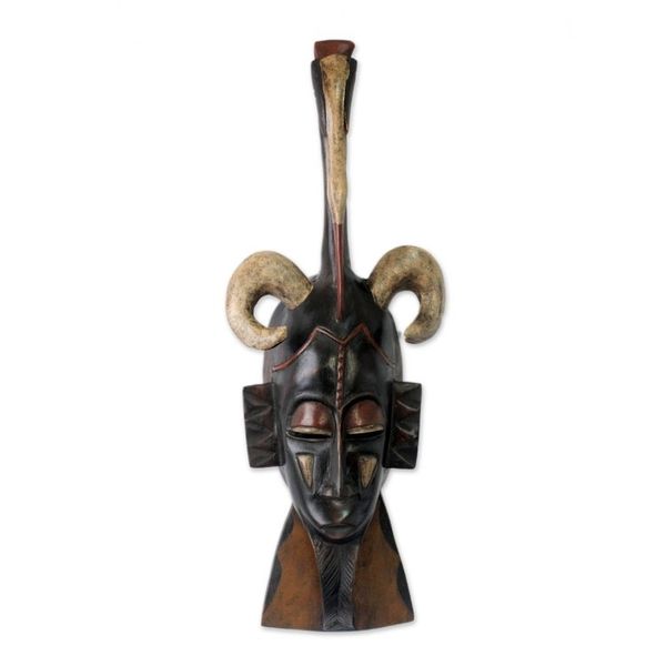 Alternate image for African Wood Mask Peaceful Guro