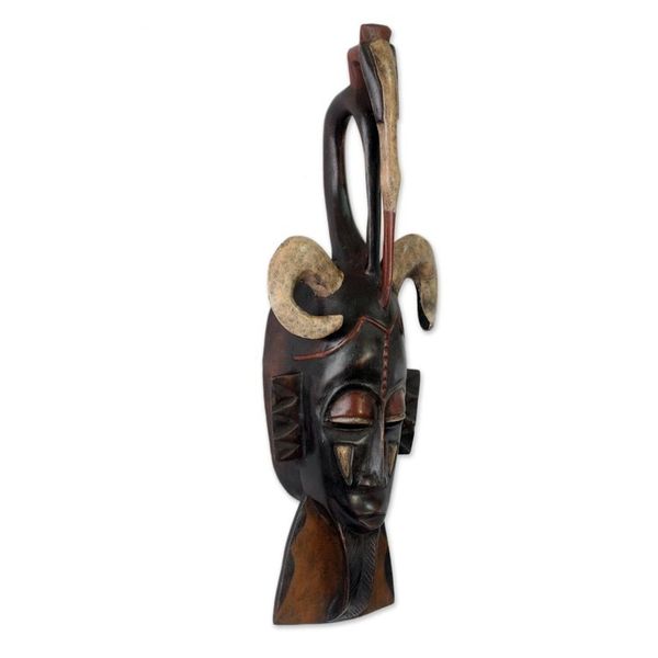 Alternate image for African Wood Mask Peaceful Guro