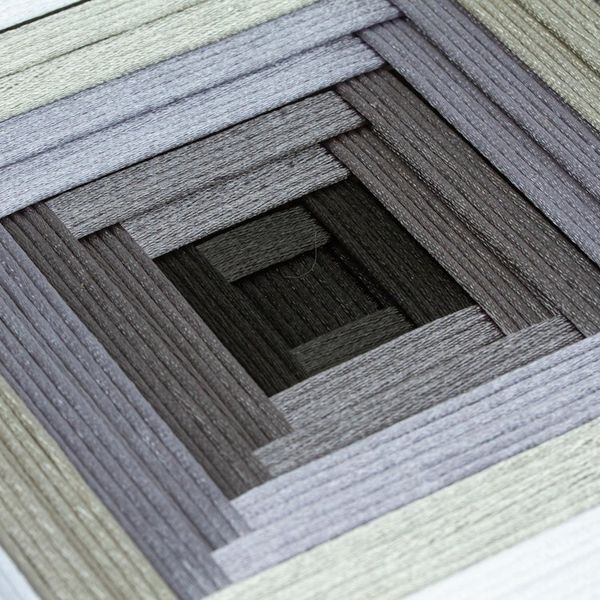 Alternate image for Pine Wood Handwoven Grey Wall Art with Geometric Motifs Grey Divinity