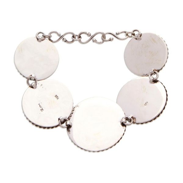 Alternate image for Modern Taxco Sterling Silver Oxidized Link Bracelet Wheels of Style