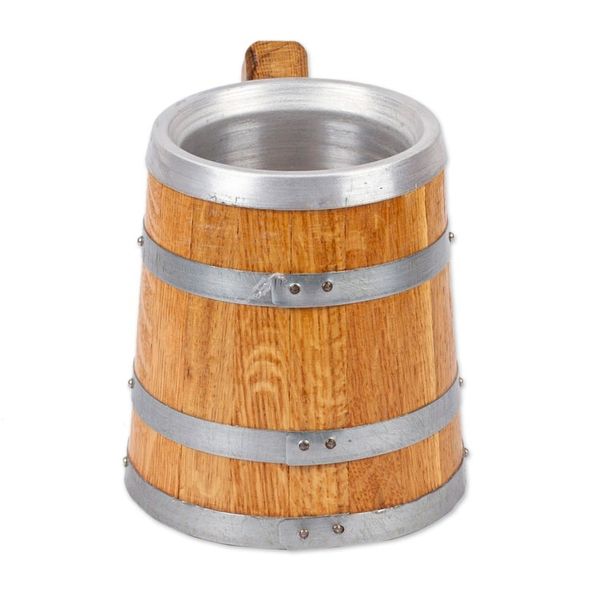 Alternate image for Handcrafted Oak Stave and Stainless Steel Beer Mug Memories from the Inn