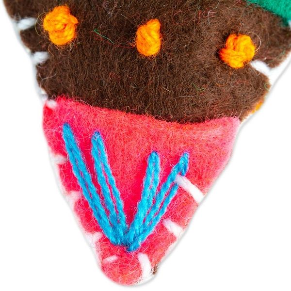 Alternate image for Colorful Spinning Top Ornament Handcrafted in Mexico Spinning Colors