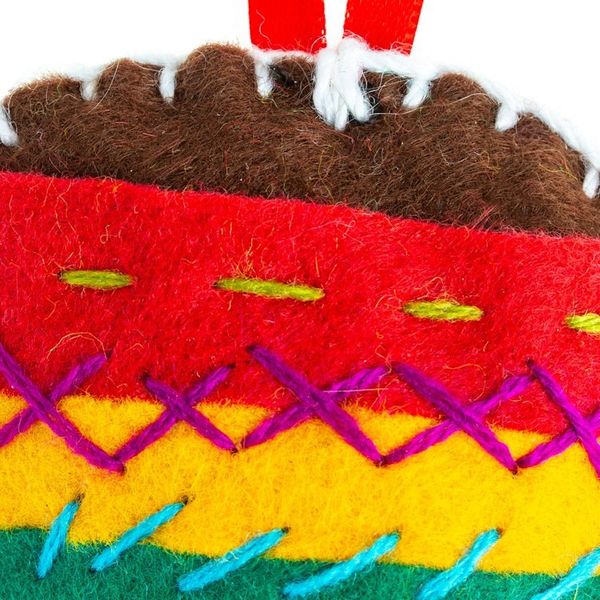Alternate image for Colorful Spinning Top Ornament Handcrafted in Mexico Spinning Colors