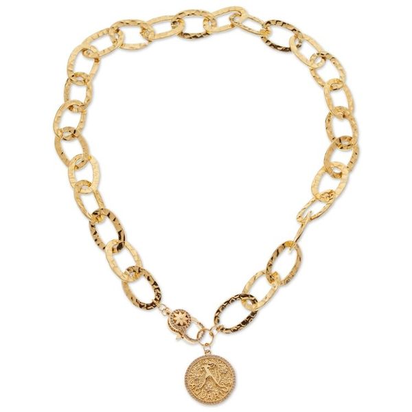 Alternate image for 24k Gold-Plated Cubic Zirconia Aquarius Pendant Necklace Aquarius Born