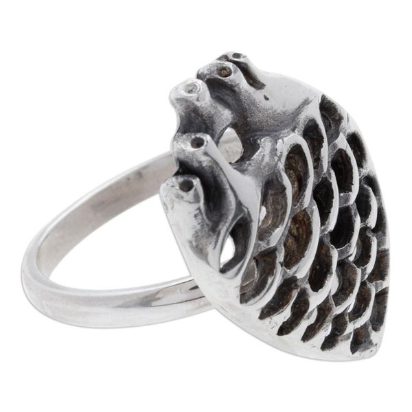 Alternate image for Agave Heart Sterling Silver Wrap Ring Crafted in Mexico Agave Heart