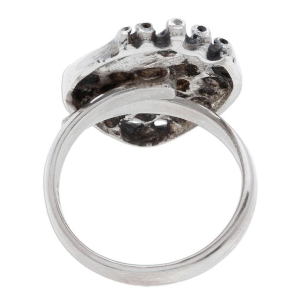 Alternate image for Agave Heart Sterling Silver Wrap Ring Crafted in Mexico Agave Heart