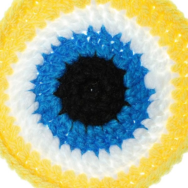 Alternate image for Wall Accent Hand Crocheted in Mexico See No Evil in Yellow