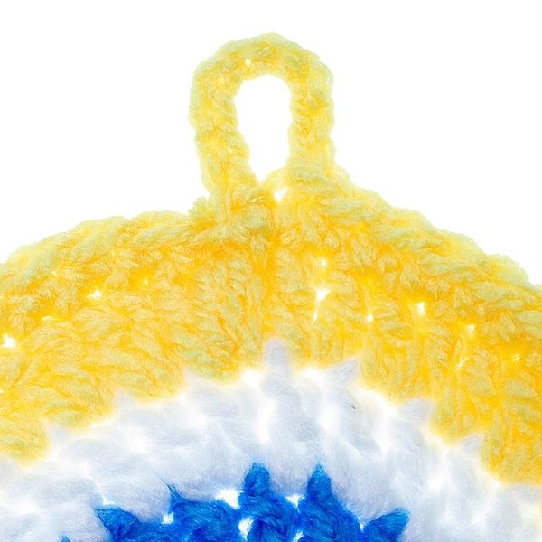 Alternate image for Wall Accent Hand Crocheted in Mexico See No Evil in Yellow