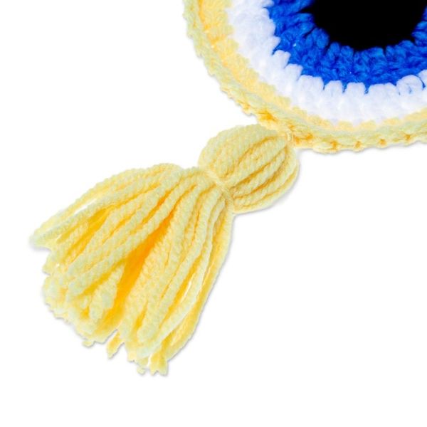 Alternate image for Wall Accent Hand Crocheted in Mexico See No Evil in Yellow