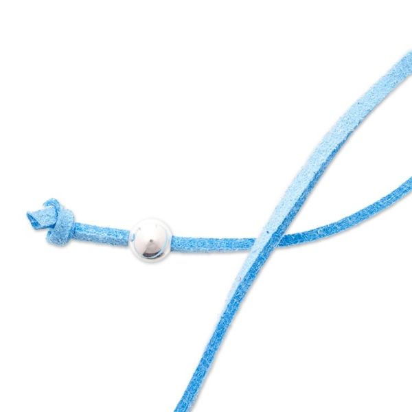 Alternate image for Art Glass Heart-Shaped Pendant Necklace in Blue and White My Heavenly Love