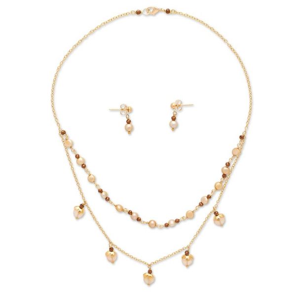 Alternate image for 14k Gold-Plated Multi-Gemstone Jewelry Set from Mexico Harmonious Empire