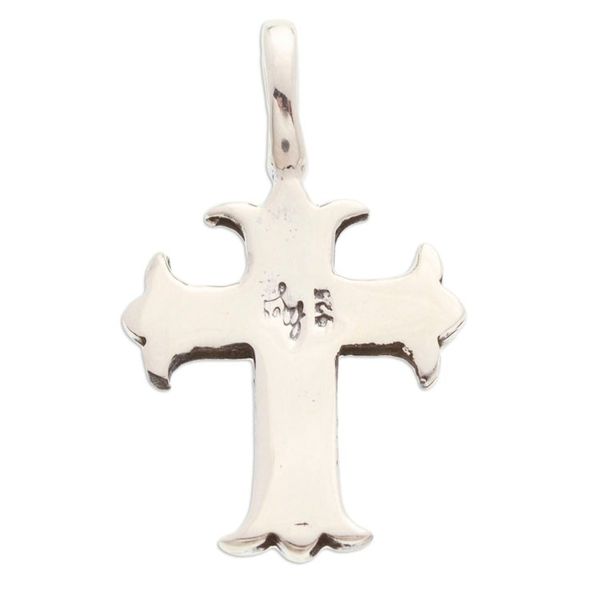 Alternate image for Taxco Sterling Silver Mens Cross Pendant with Sword Accent Sword Cross