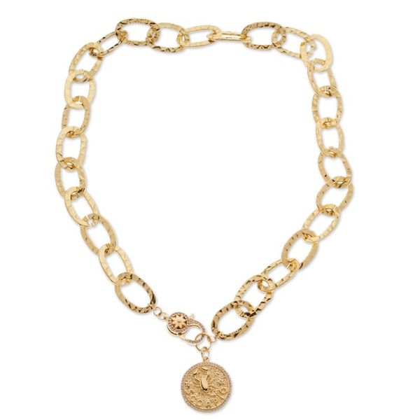 Alternate image for 24k Gold-Plated Cubic Zirconia Scorpio Pendant Necklace Scorpio Born
