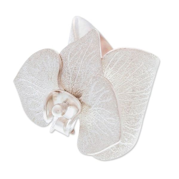Alternate image for Butterfly Orchid Wrap Ring in a Combination Finish Butterfly Orchid