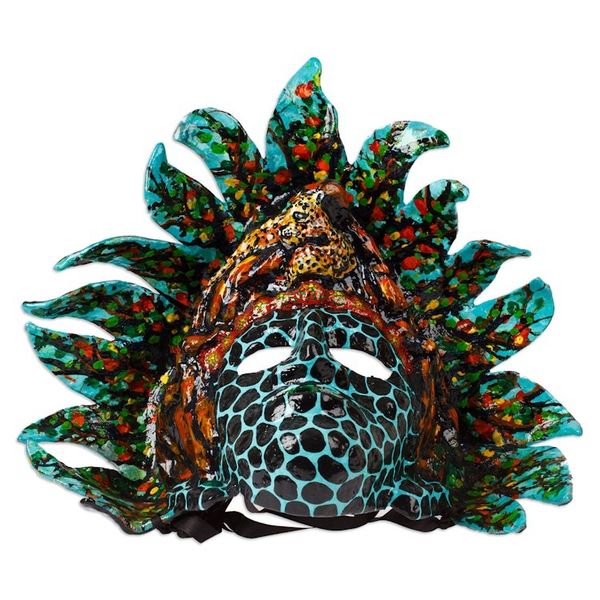 Alternate image for Painted and Lacquered Papier Mache Mayan Governor Pakal Mask Pakal